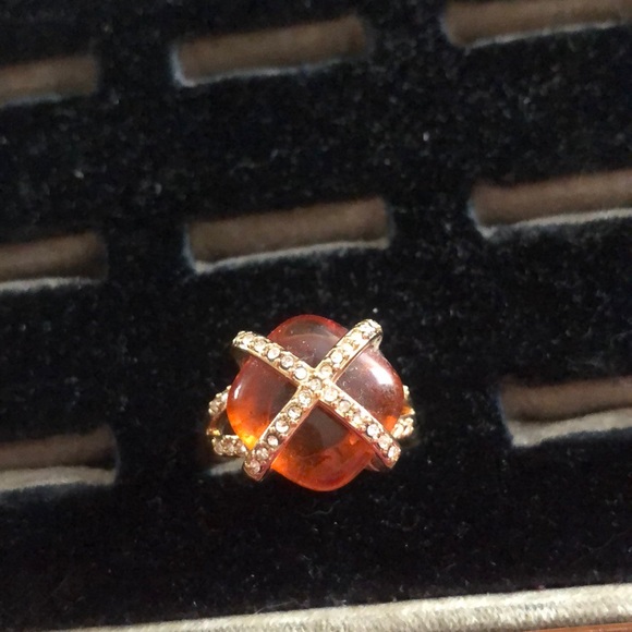 Jewelry - 🌻🌻🌻 bundle 3 for 20🌻🌻 gold tone amber ring